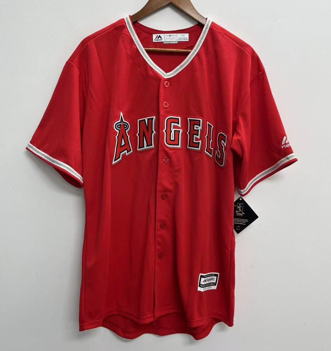 Shohei Ohtani Anaheim Angels Official MLB YOUTH KIDS Majestic Jersey red