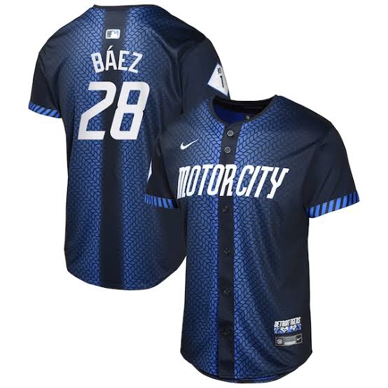 Javier Baez Detroit Tigers YOUTH KIDS Official MLB Nike City Connect Limited Jersey