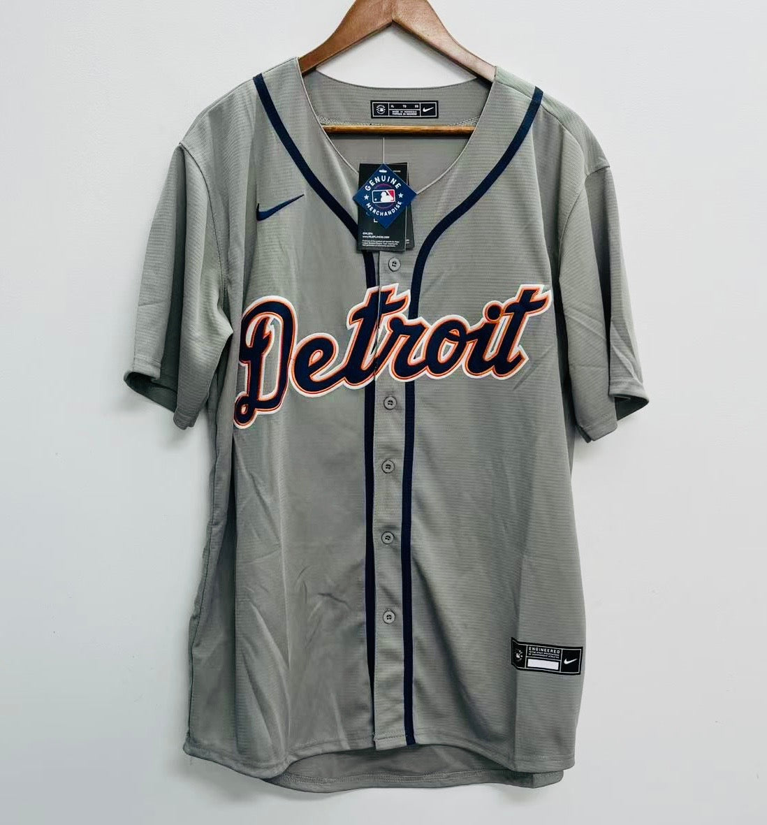 Tarik Skubal Detroit Tigers Youth Official MLB Nike Jersey Gray