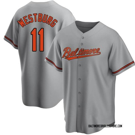 Jordan Westburg YOUTH Baltimore Orioles Official MLB Nike jersey Gray