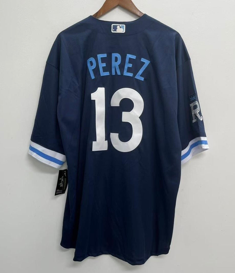 Salvador Pérez YOUTH KIDS Kansas City Royals Official MLB Nike City Connect Limited Jersey