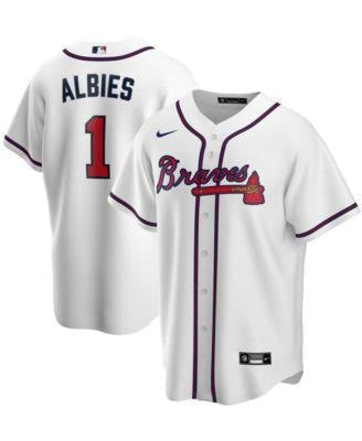 Ozzie Albies YOUTH Atlanta Braves jersey Nike white