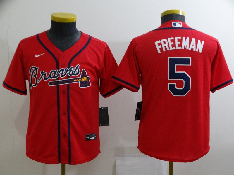 Freddie Freeman YOUTH Atlanta Braves jersey Nike red