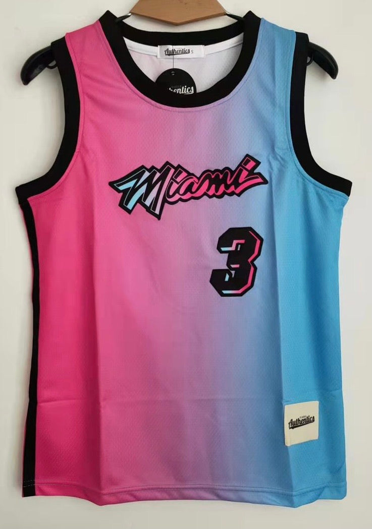 Dwyane Wade YOUTH Miami Heat Jersey Classic Authentics
