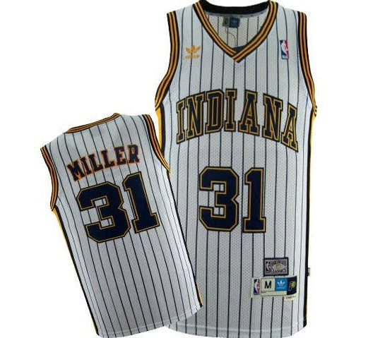 Reggie Miller Indiana Pacers YOUTH KIDS Official NBA Jersey white pinstripes