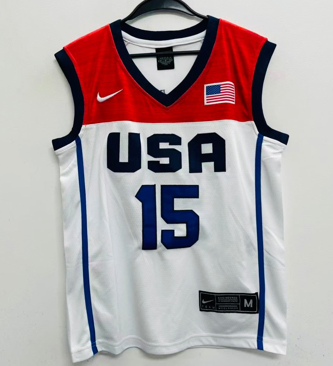 Devin Booker YOUTH KIDS USA Basketball Olympic Nike Jersey White