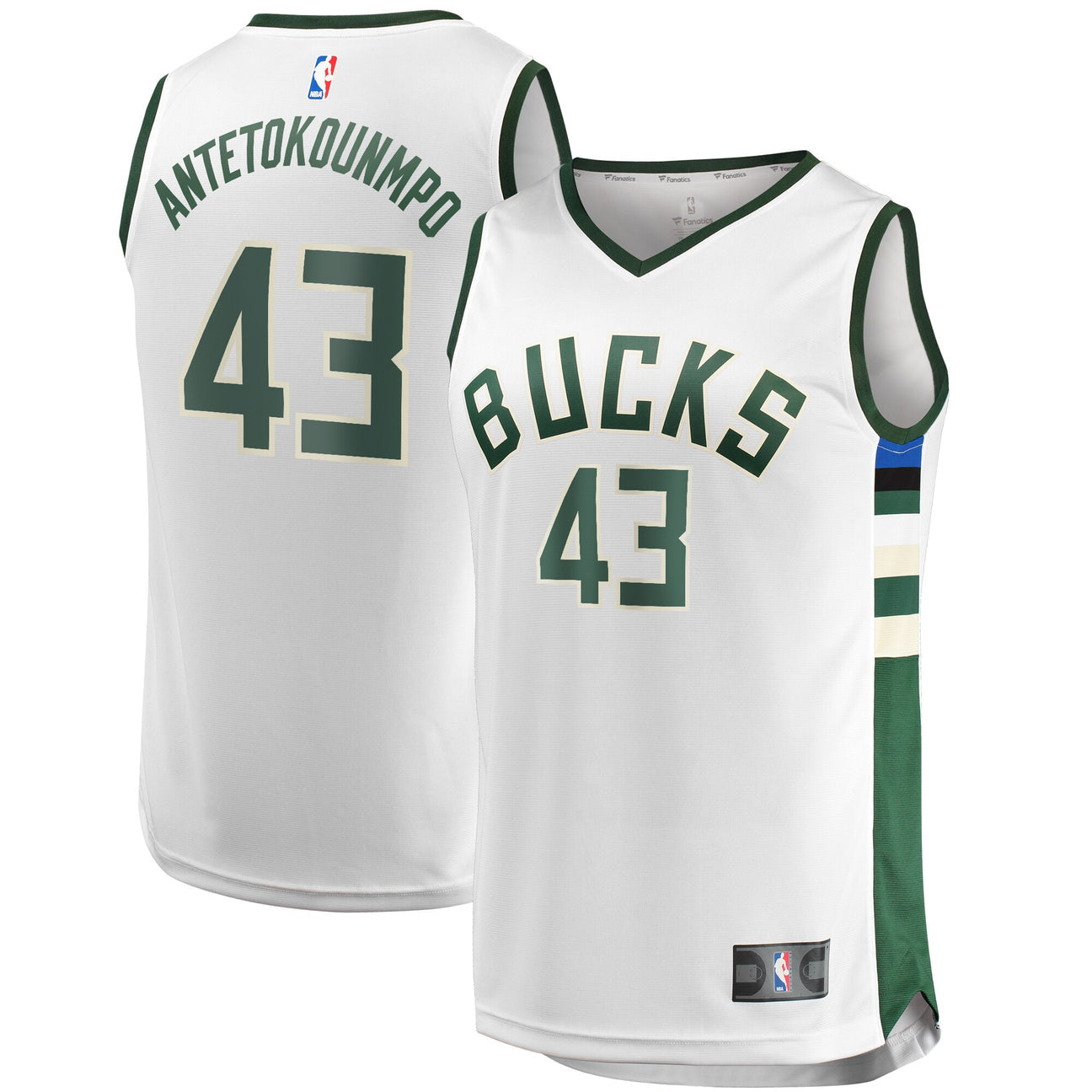 Thanasis Antetokounmpo Milwaukee Bucks YOUTH KIDS Jersey white
