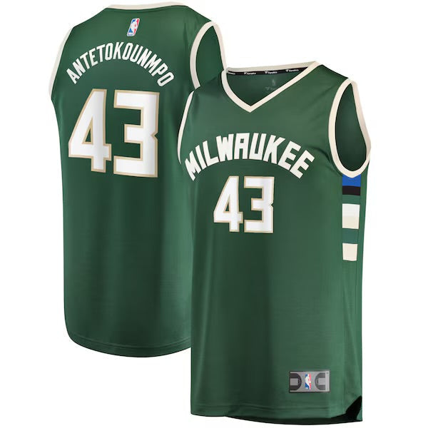Thanasis Antetokounmpo Milwaukee Bucks YOUTH KIDS Jersey Green