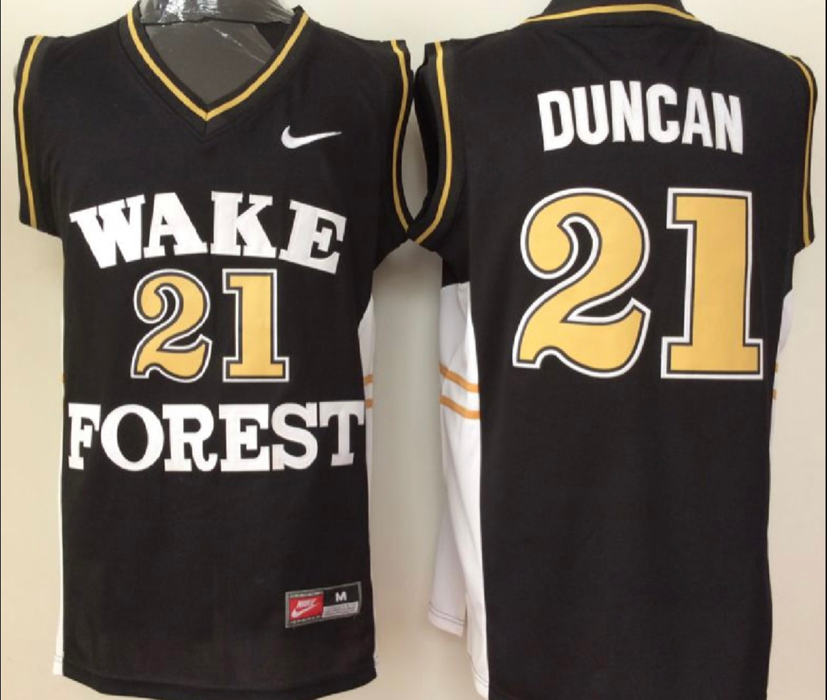 Tim Duncan YOUTH KIDS Wake Forest Official NCAA Nike Jersey