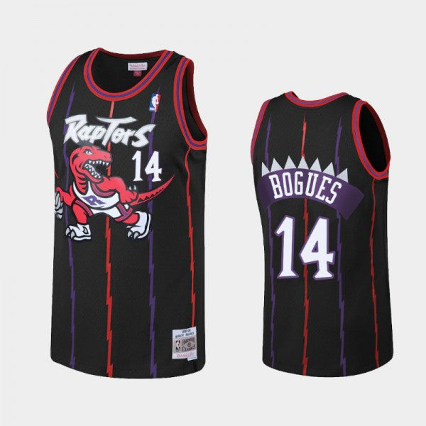 Muggsy Bogues YOUTH KIDS Toronto Raptors Jersey Mitchell & Ness