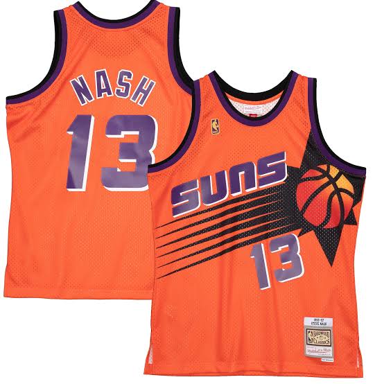 Steve Nash YOUTH KIDS Phoenix Suns Official NBA Mitchell & Ness Jersey Orange