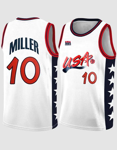 Reggie Miller YOUTH KIDS USA Basketball Olympic Jersey