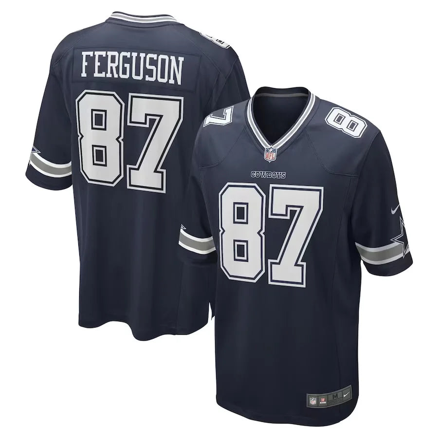 Jake Ferguson Dallas Cowboys Official NFL Nike Jersey blue