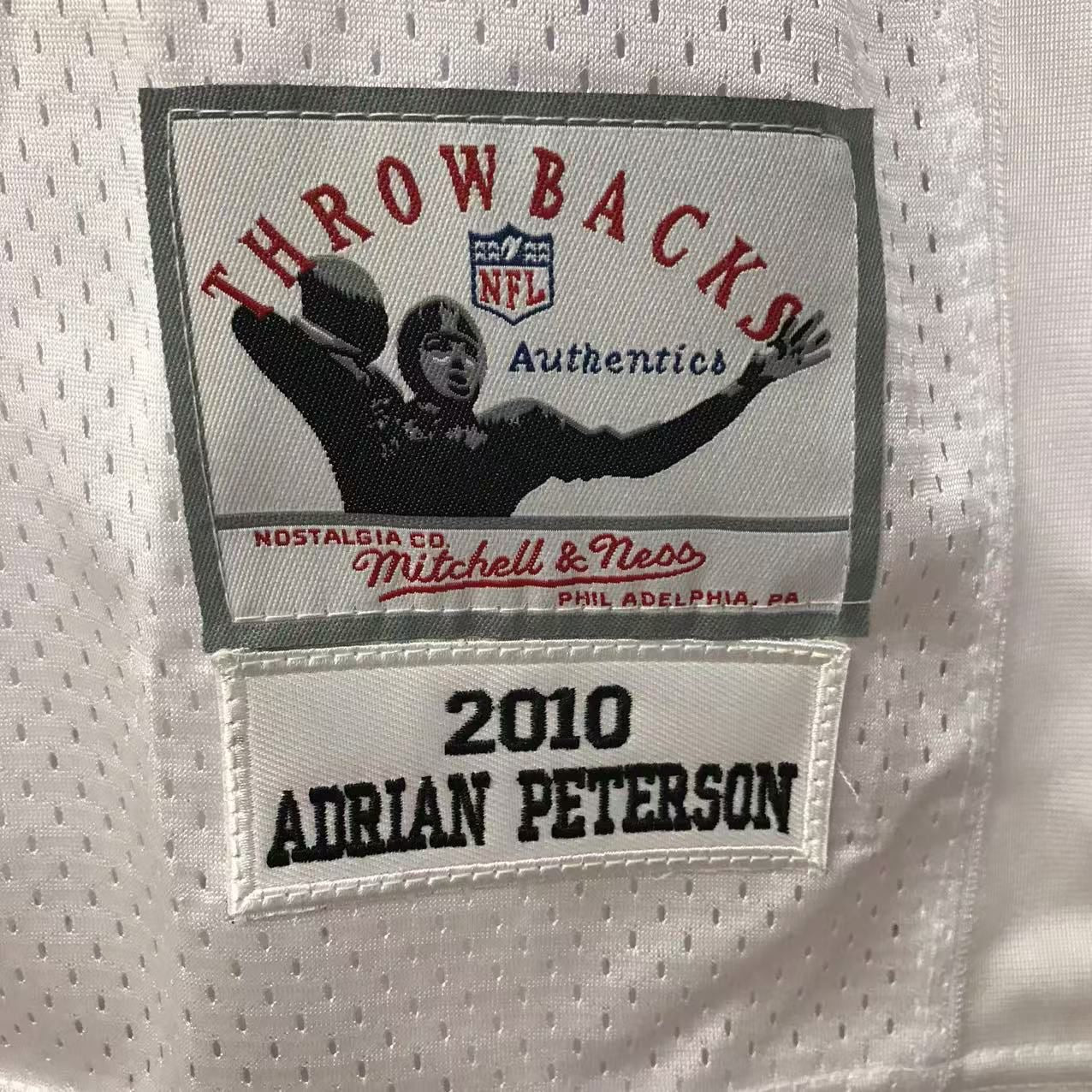 Adrian Peterson Minnesota Vikings Jersey Mitchell & Ness white