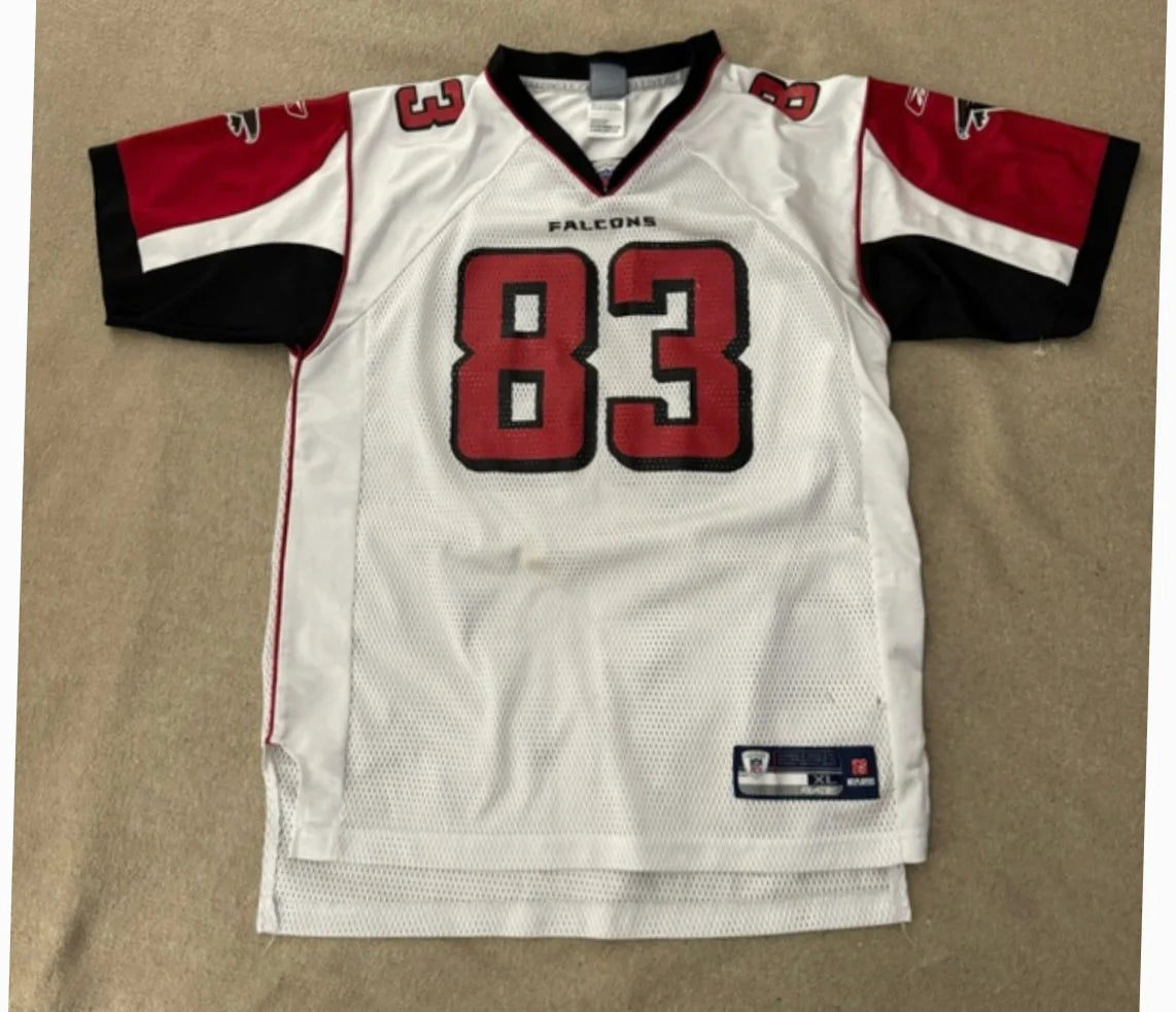 Alge Crumpler Atlanta Falcons NFL Reebok Jersey White