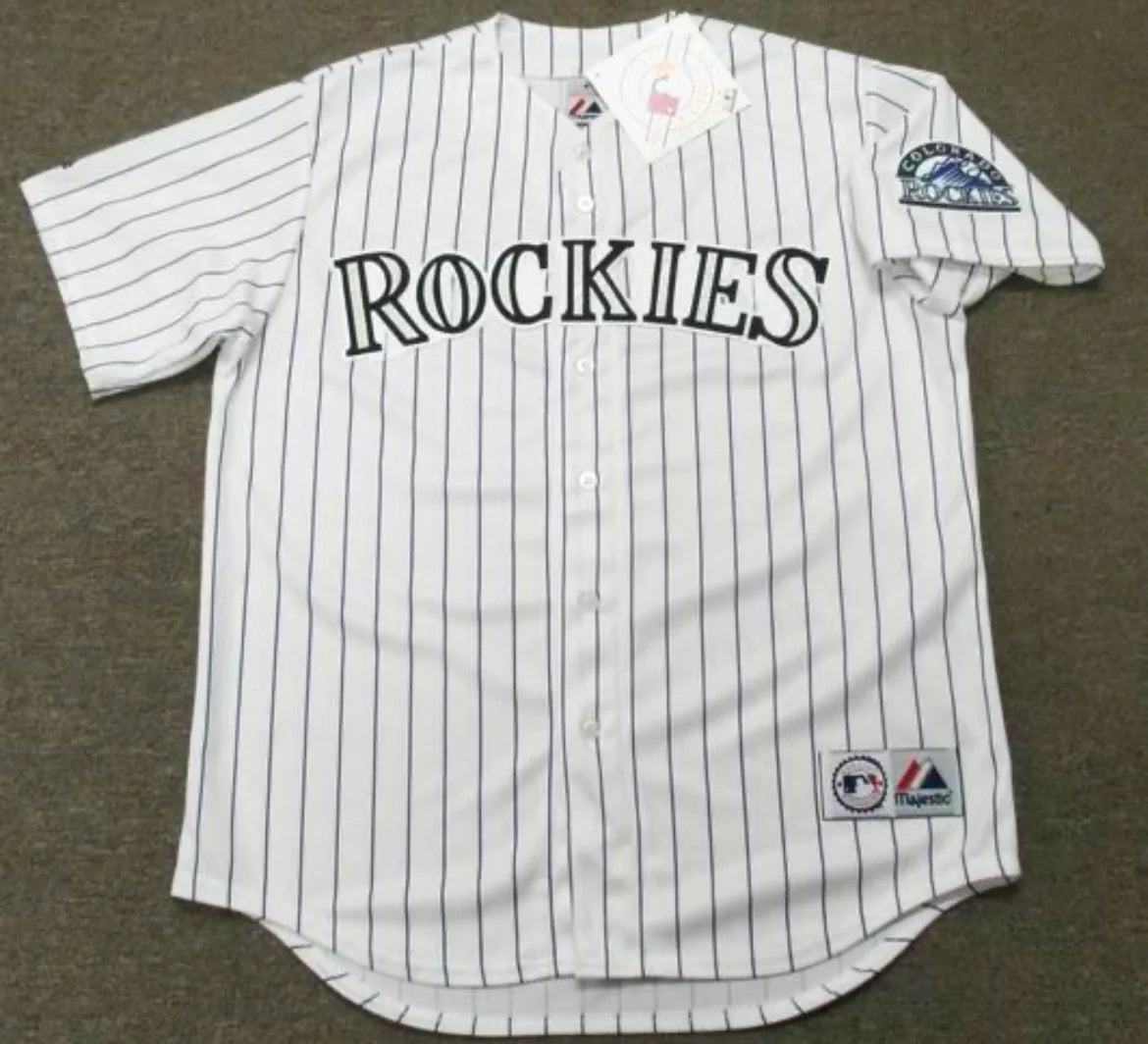 Andres Galarraga Colorado Rockies Official MLB Majestic Jersey white
