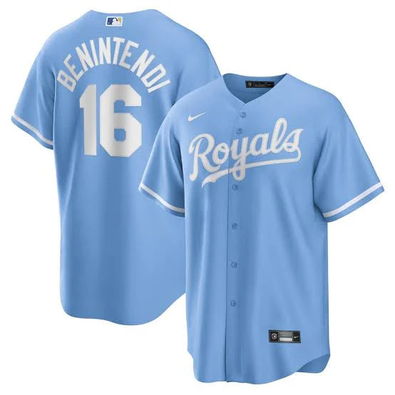 Andrew Benintendi Kansas City Royals Jersey Nike Light Blue