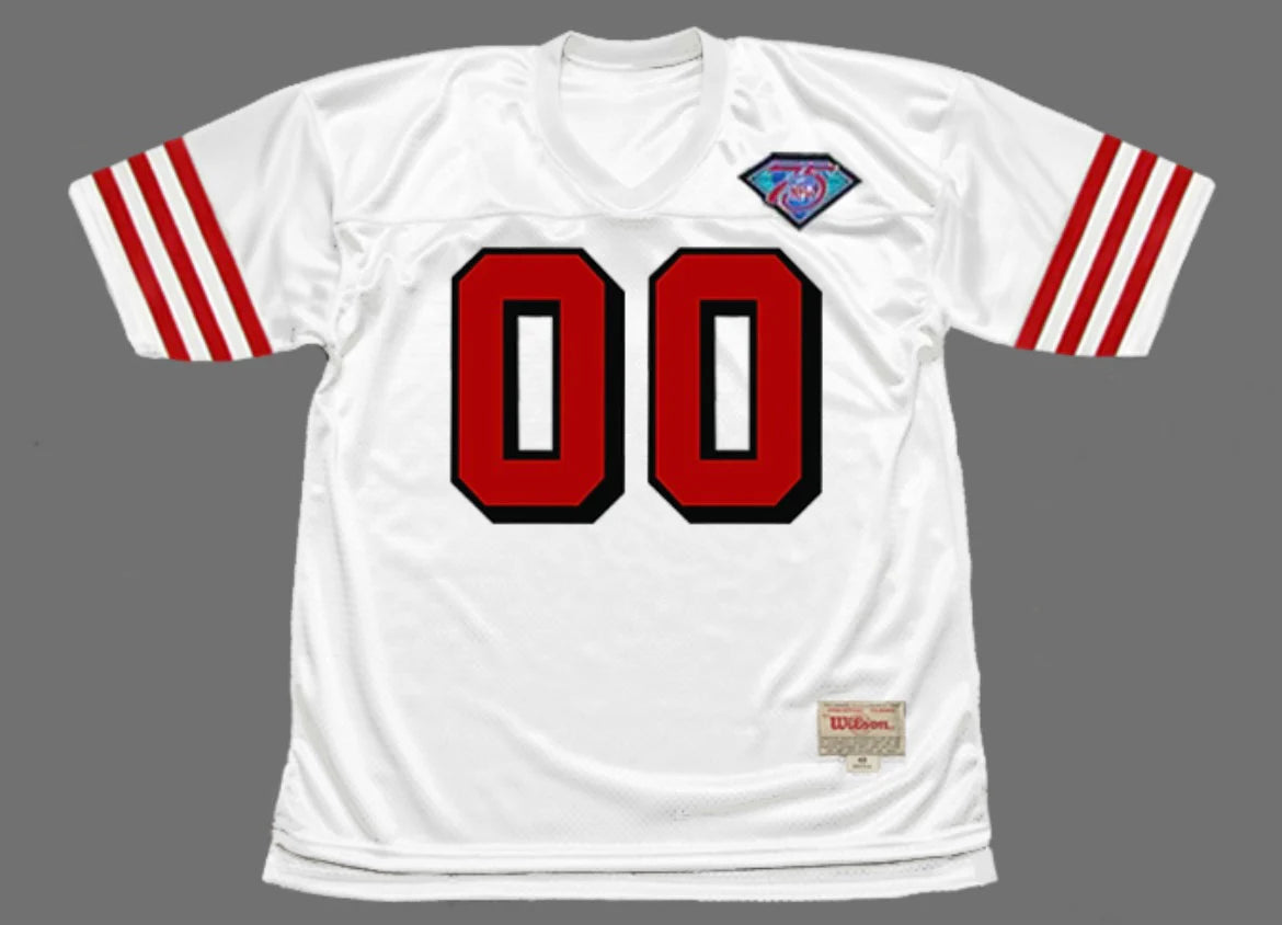 Any name & Number San Francisco 49ers 1994 NFL Mitchell & Ness Jersey white