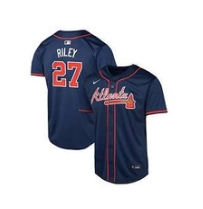 Austin Riley Atlanta Braves Official MLB Nike Jersey blue