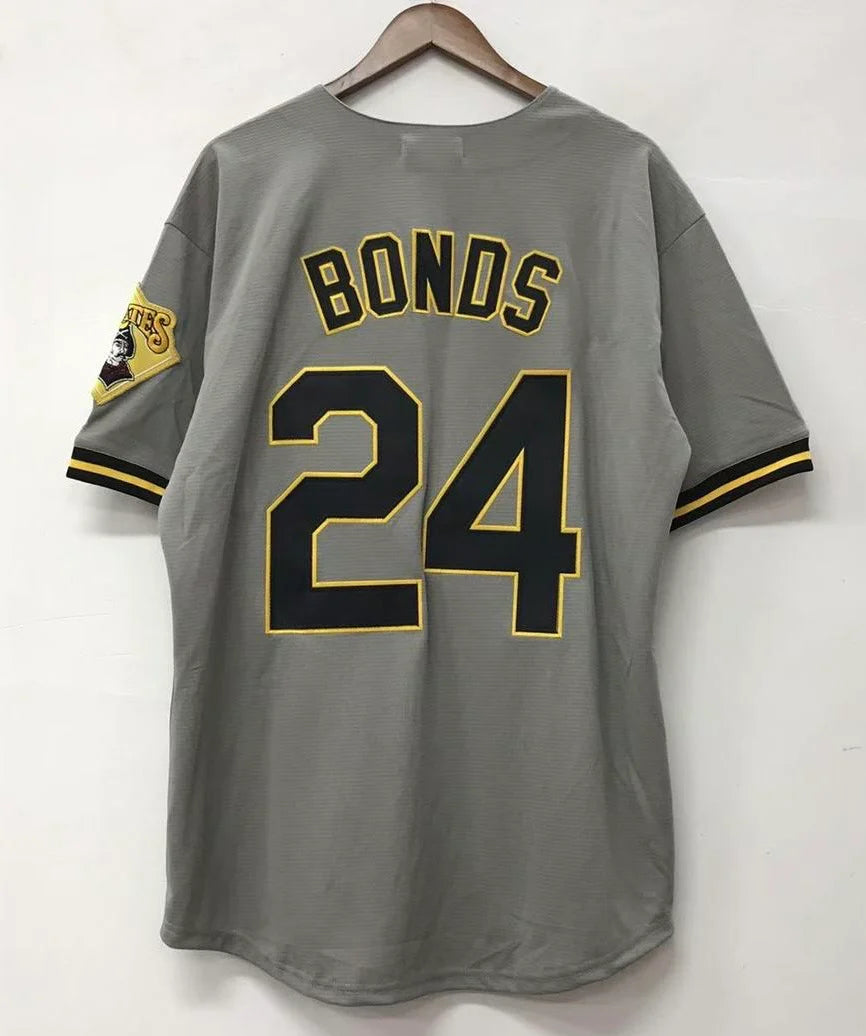 Barry Bonds Pittsburgh Pirates Jersey gray