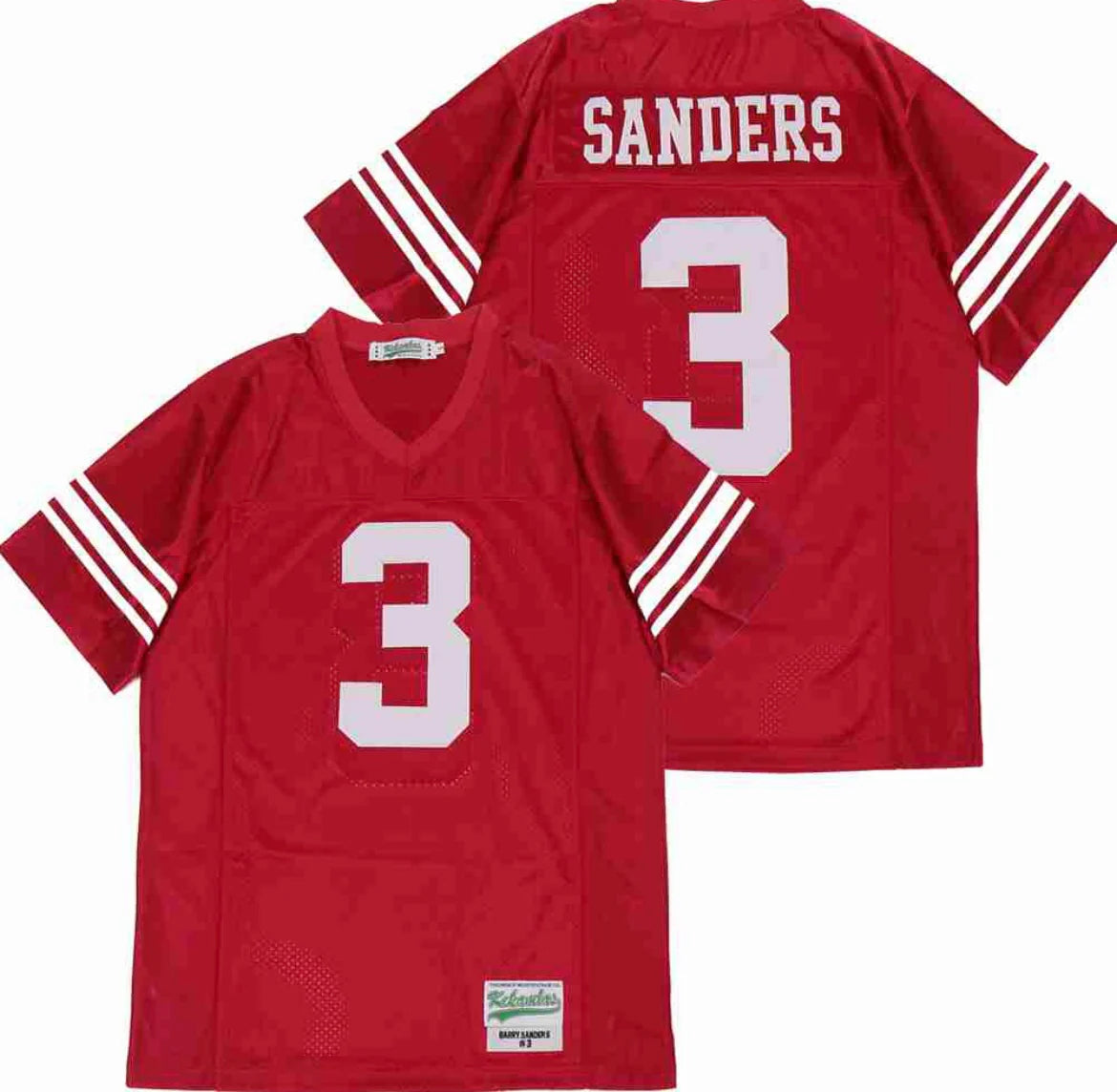 Barry Sanders High School Jersey Wichita North High Kansas Red