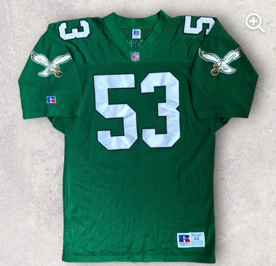 Bill Romanowski Philadelphia Eagles NFL Mitchell & Ness Jersey Green
