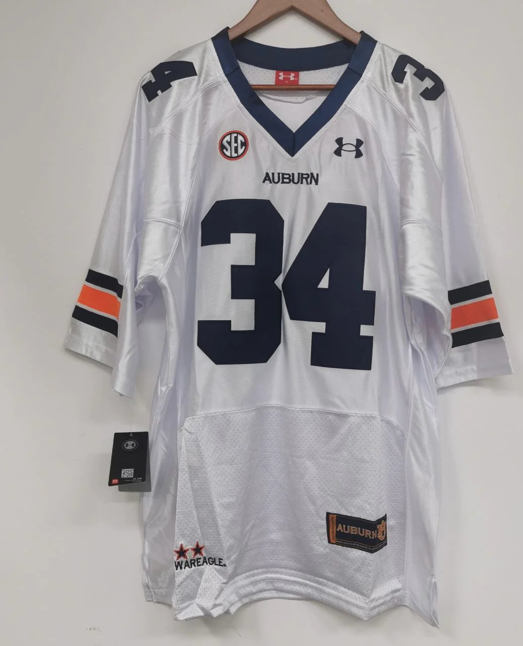 Bo Jackson Auburn Tigers Jersey White