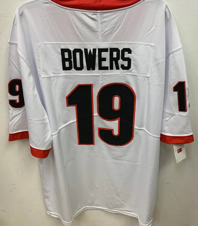 Brock Bowers Georgia Bulldogs Jersey white