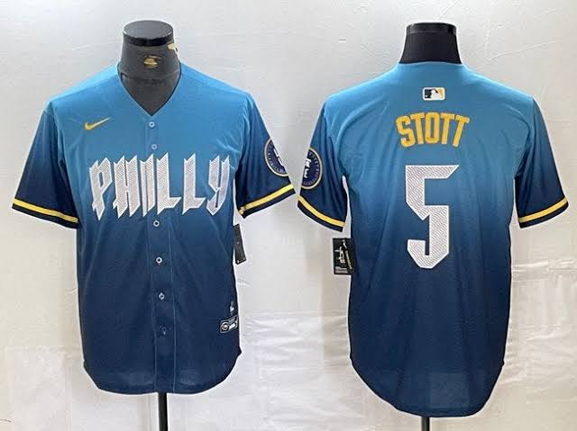 Bryson Stott Philadelphia Phillies Blue City Connect MLB Limited Jersey