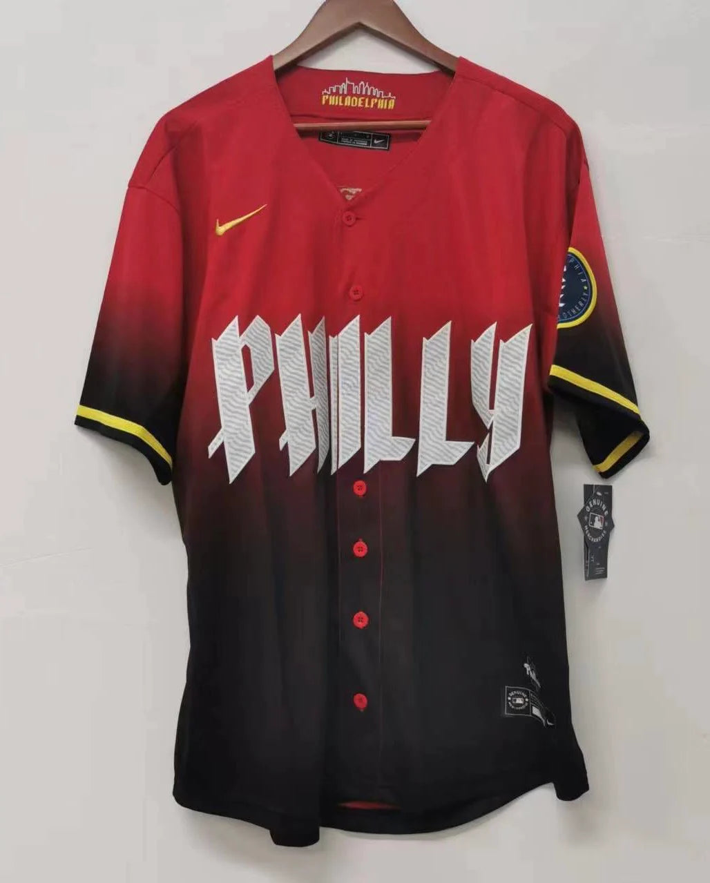 Bryson Stott Philadelphia Phillies red City Connect MLB limited jersey
