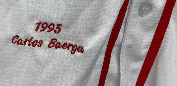Carlos Baerga Cleveland Indians Jersey Majestic white