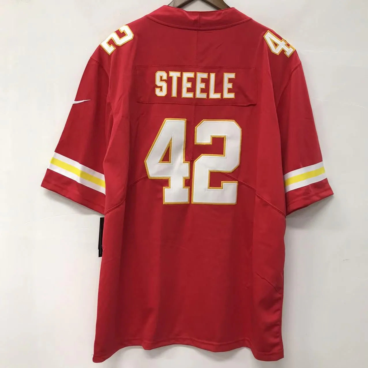 Carson Steele Kansas City Chiefs official NFL Nike Jersey Red
