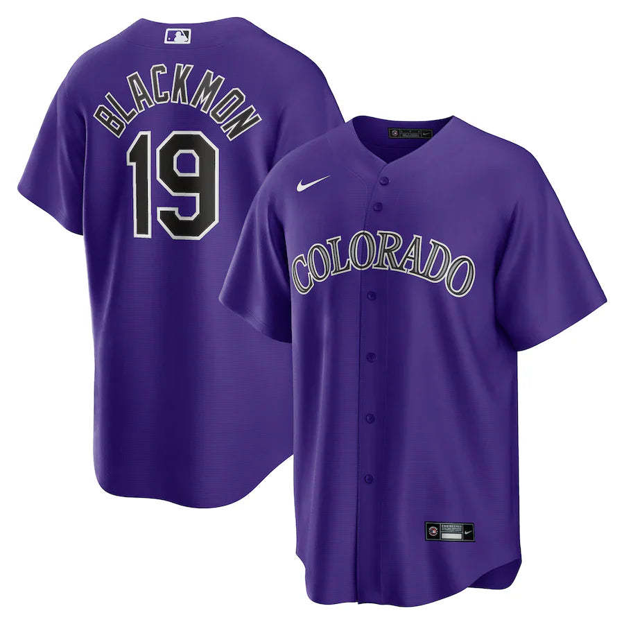 Charlie Blackmon Colorado Rockies Official MLB NIKE Jersey Purple