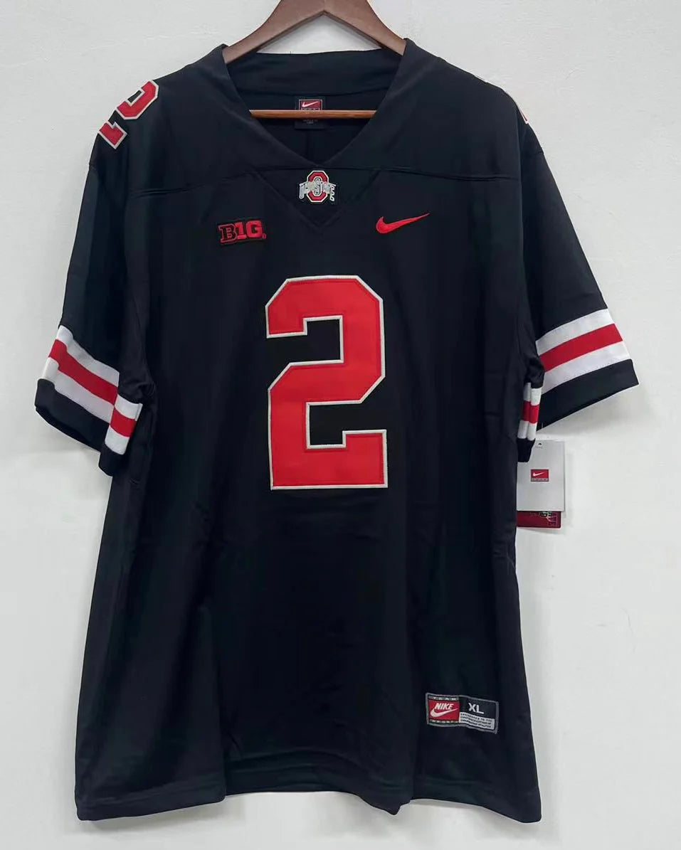 Chris Olave Ohio State Buckeyes Jersey Black