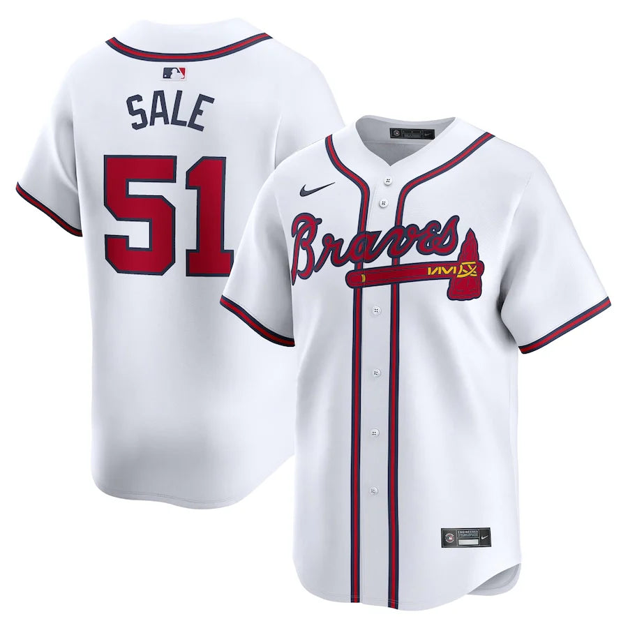 Chris Sale Atlanta Braves Official MLB Nike Jersey