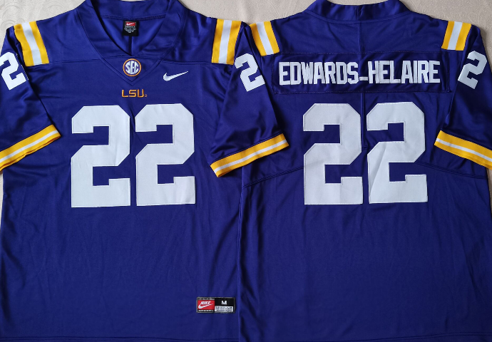Clyde Edwards-Helaire LSU Tigers Jersey purple Nike
