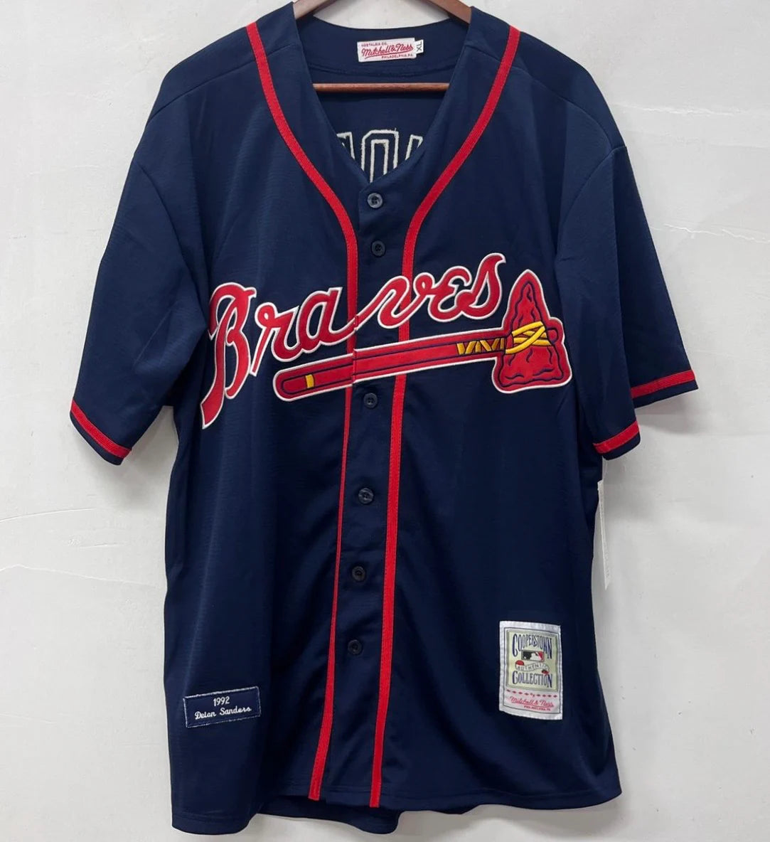 Deion Sanders Atlanta Braves 1992 Mitchell & Ness blue