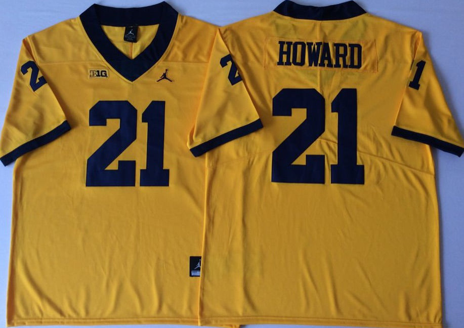 Desmond Howard Michigan Jersey yellow