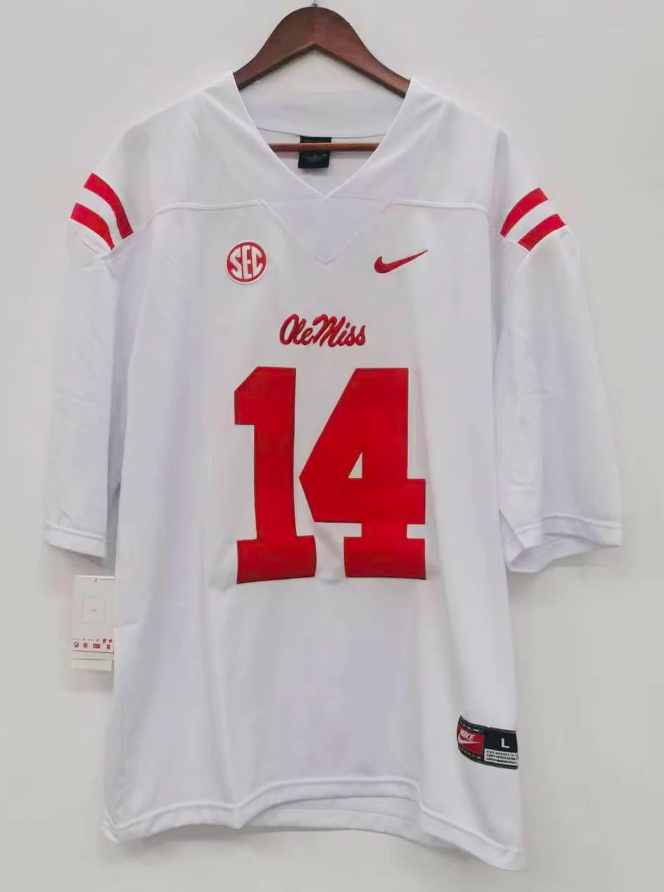DK Metcalf Ole Miss Rebels Jersey white NIKE