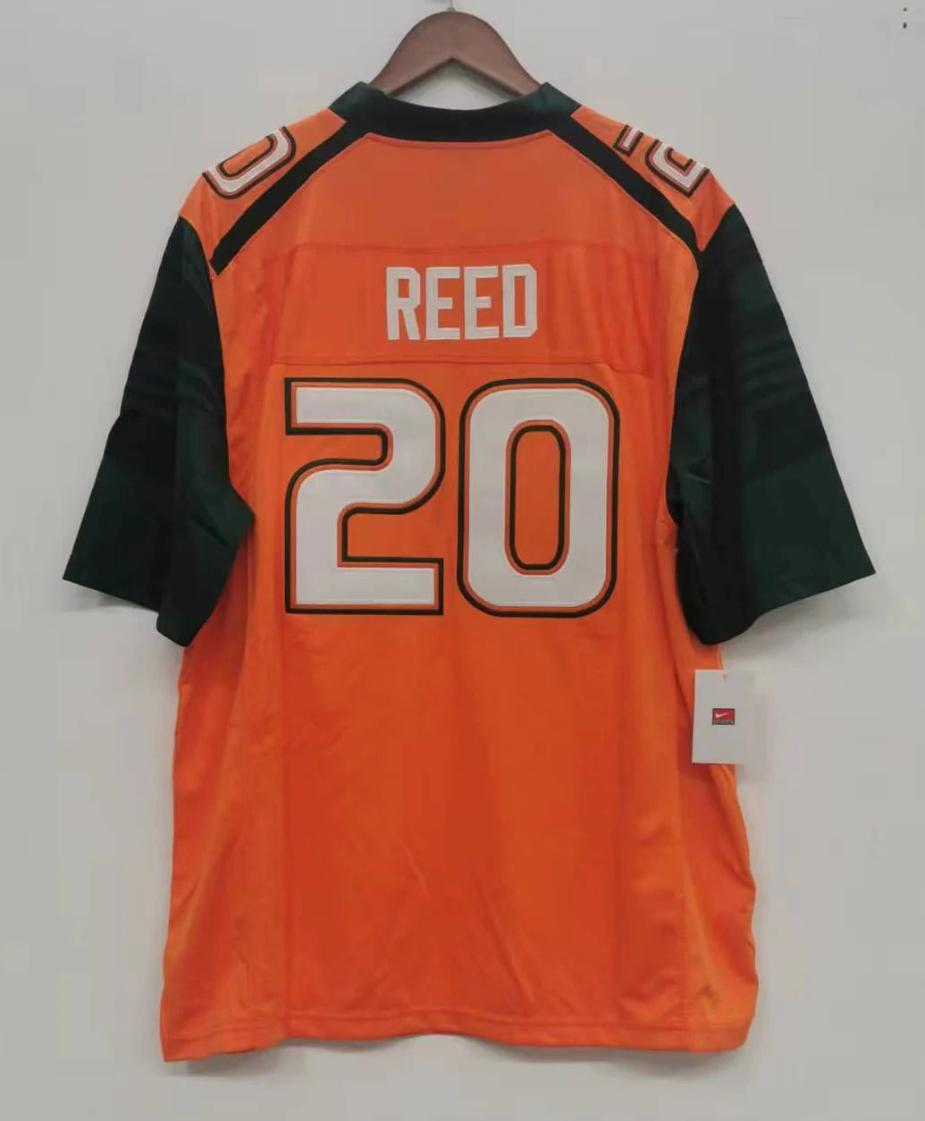 Ed Reed Miami Hurricanes NCAA Jersey Orange