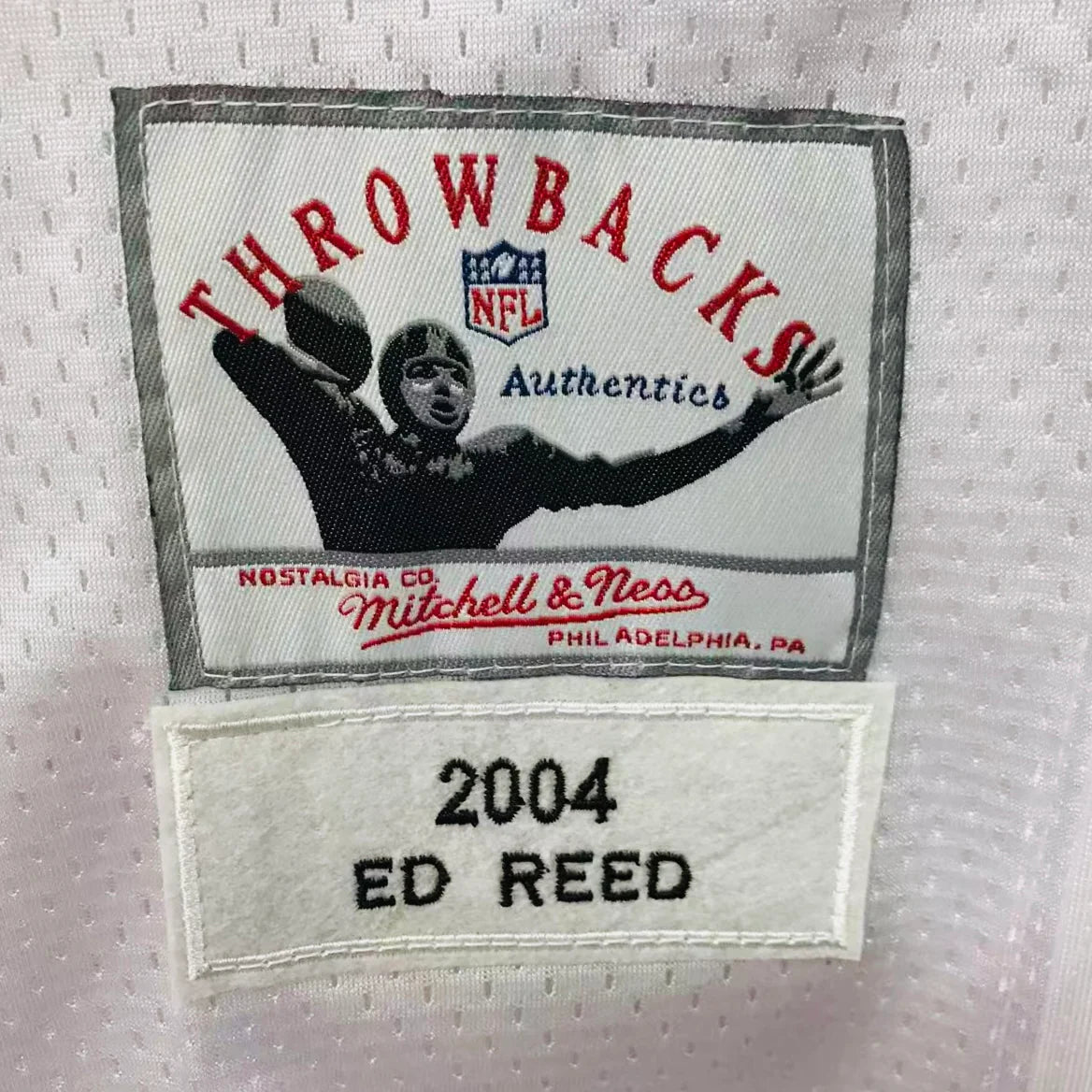 Ed Reed Baltimore Ravens official Mitchell & Ness Jersey white