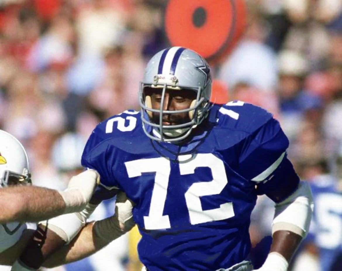 Ed Too Tall Jones Dallas Cowboys Official NFL Jersey Mitchell & Ness Blue