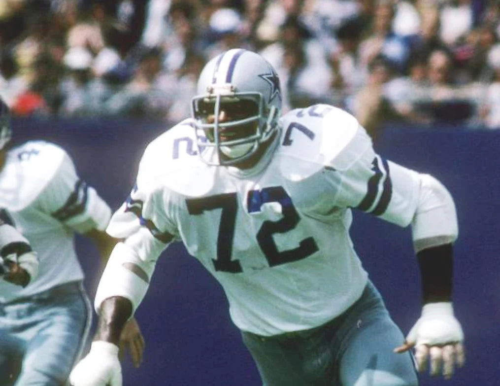 Ed Too Tall Jones Dallas Cowboys Official NFL Jersey White Mitchell & Ness White
