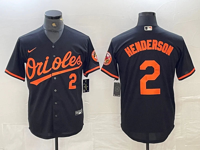 Gunnar Henderson Baltimore Orioles jersey Nike black