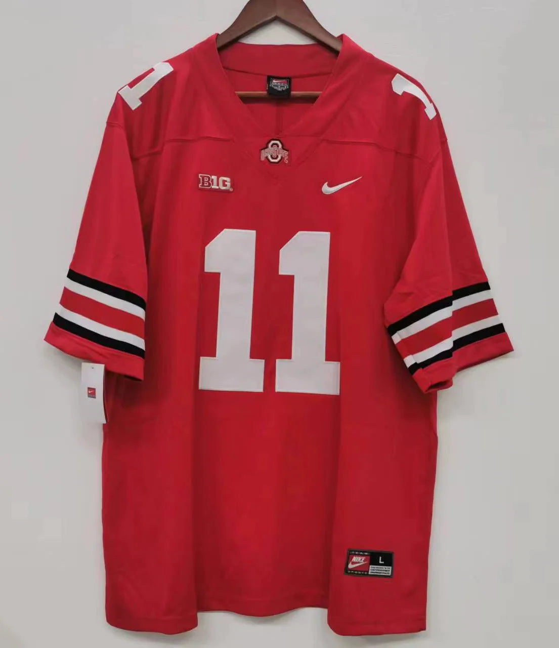 Jaxon Smith-Njigba Ohio State Buckeyes jersey red