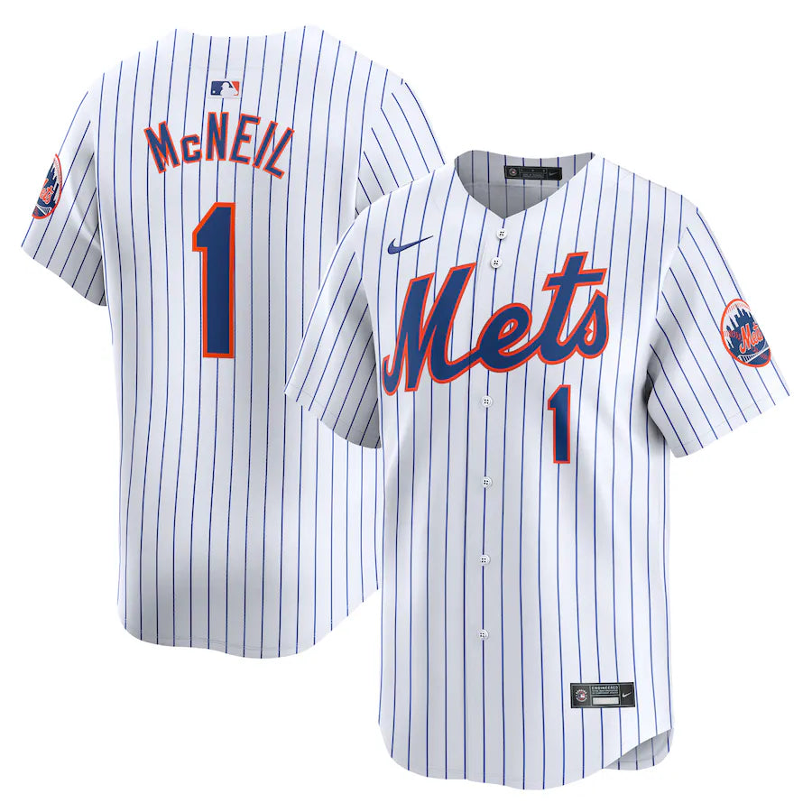 Jeff McNeil New York Mets Nike brand MLB official Jersey White