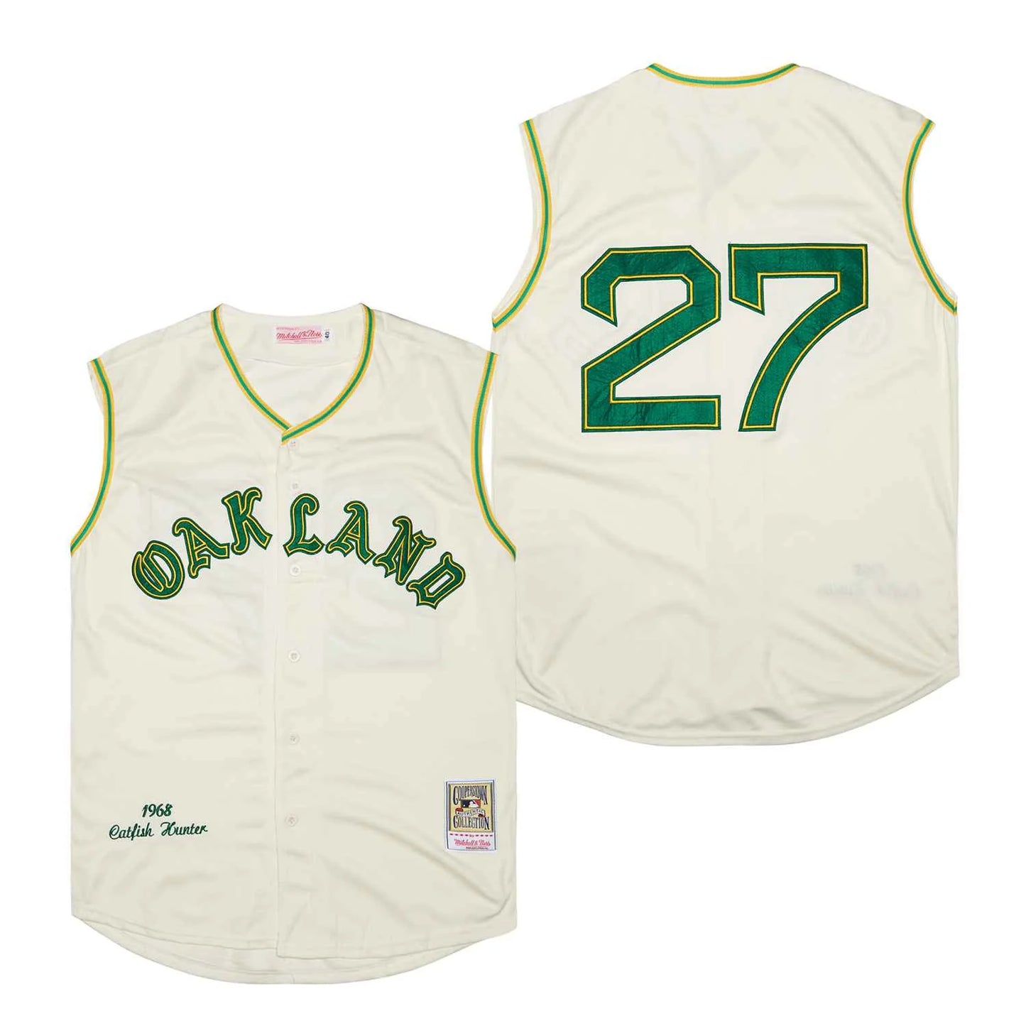 Jim Catfish Hunter Oakland A’s Athletics Jersey Mitchell & Ness