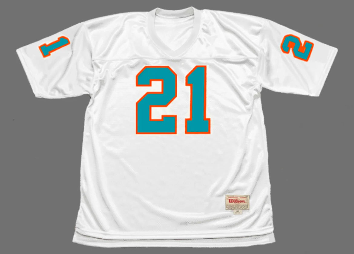 Jim Kiick Miami Dolphins NFL Mitchell & Ness Jersey White