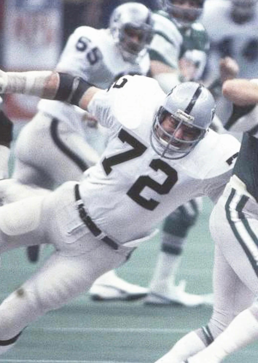 John Matuszak Oakland Las Vegas Raiders Mitchell & Ness Jersey white