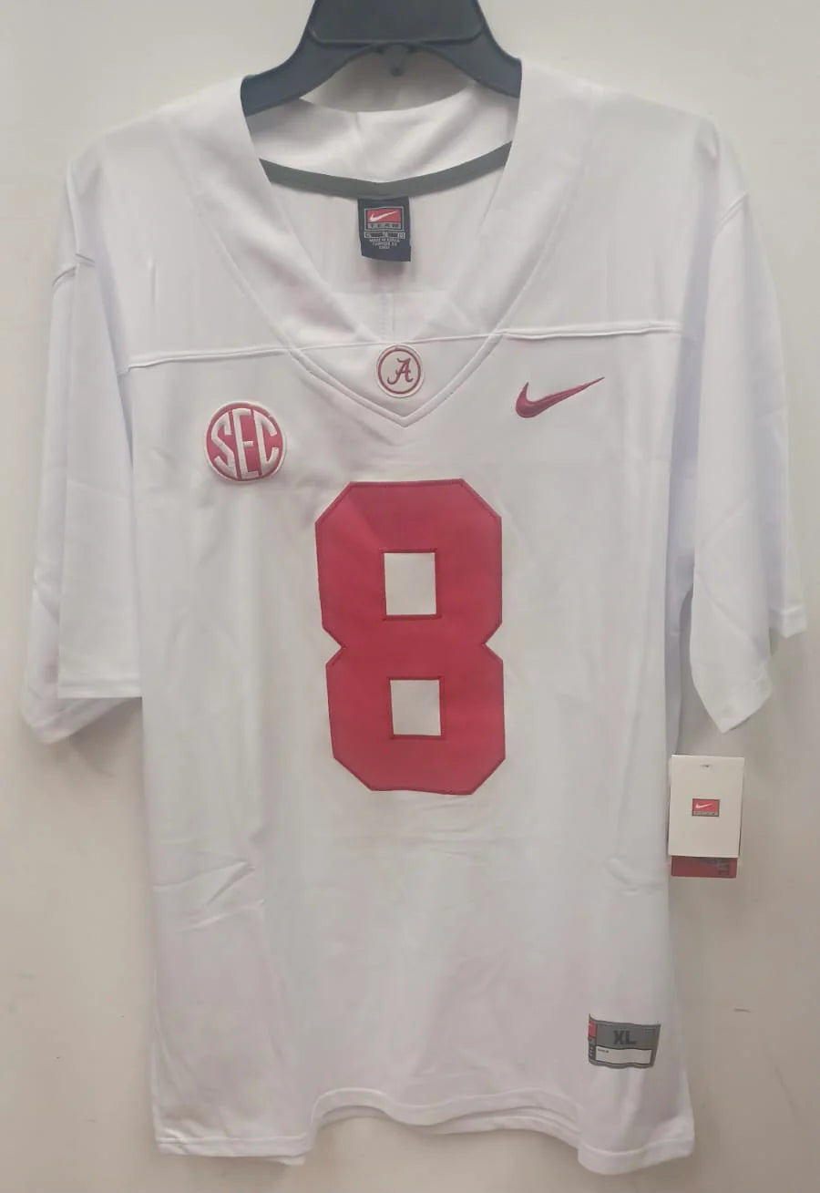 John Metchie III Alabama Crimson Tide Jersey white NIKE